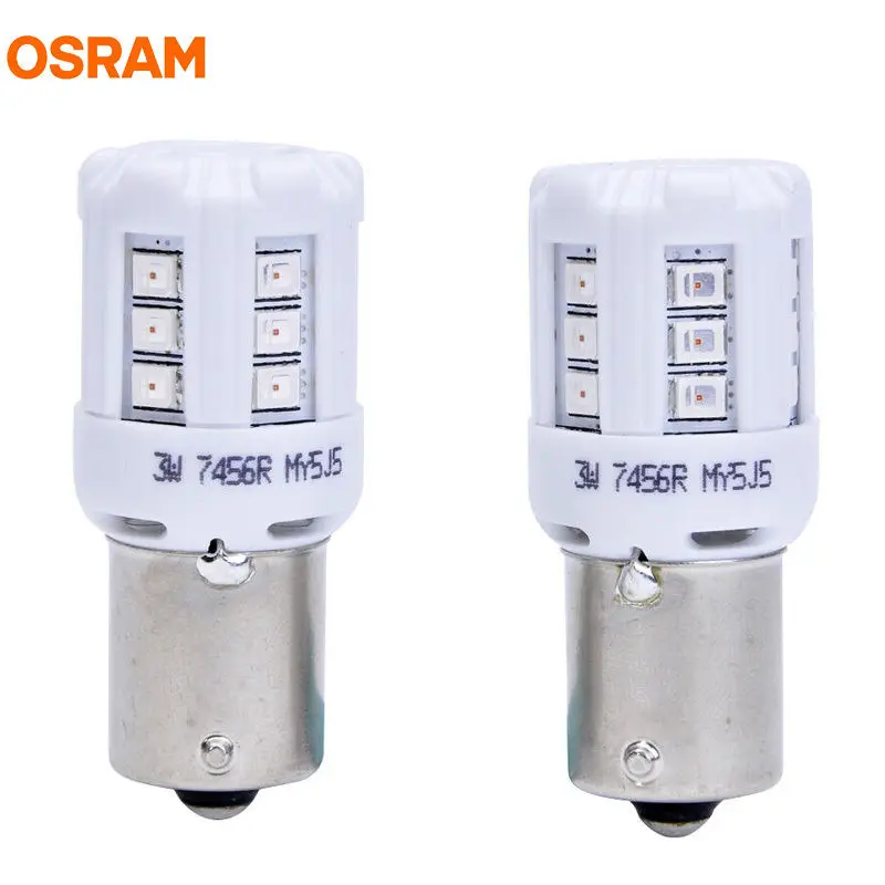 OSRAM LED P21 7456R P21W 12V 3W красный LEDriving стандартные Автомобильные противотуманные лампы