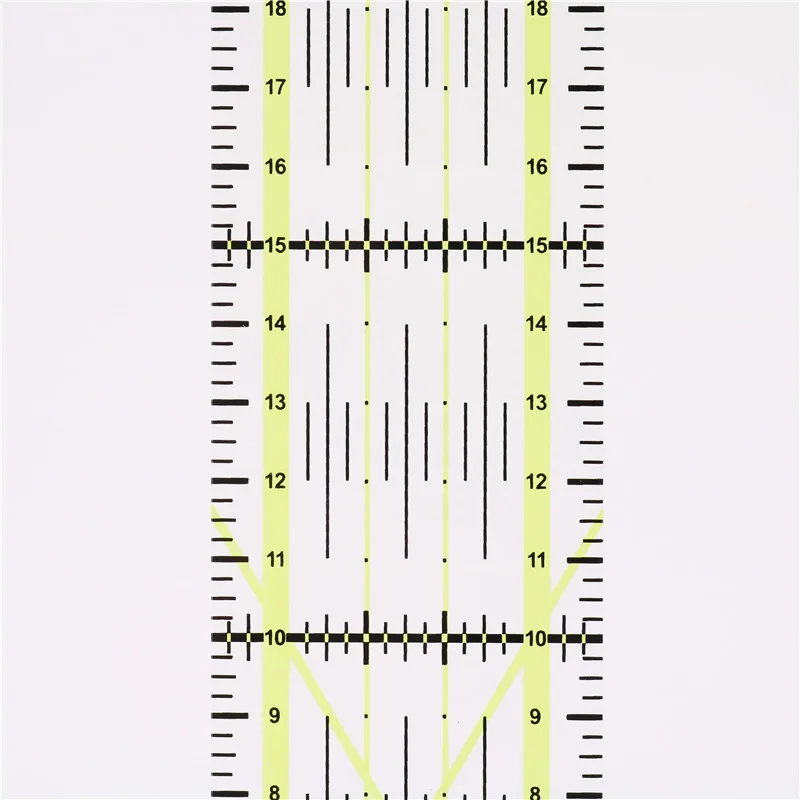 Оптовая Офис Школьные принадлежности поставок 1 шт. 5*30 см акрил Материал, светло-зеленый лоскутное правитель Линейки