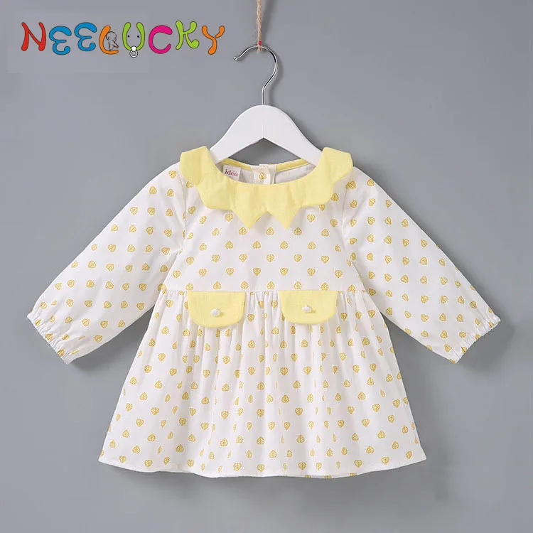 Baby girl clothes2018 spring new baby shirt Korean version tree leaves 0-1-2-3 girls doll shirt