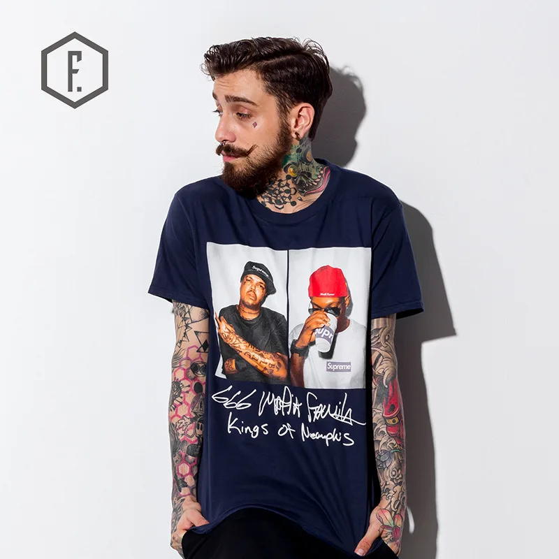 Aliexpress.com Buy 2016 Summer Brand European Style Swag Hip Hop T Shirt Men Superme Three Six Mafia Print Short Sleeve Slim Fit Tee Shirt Homme from