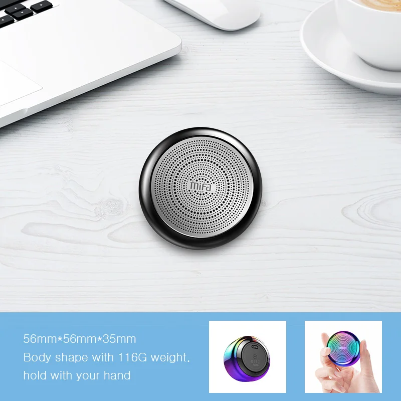 Mifa i8 Portable Bluetooth Speaker Built-inMicrophone Aluminium Alloy Body Mini Speaker Wireless Bluetooth 4.2 Mp3 Music Player