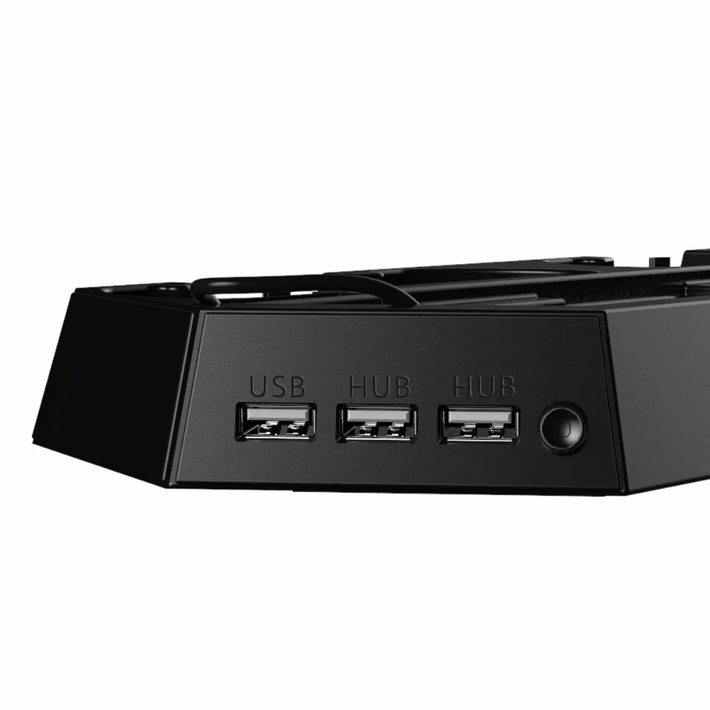 PS4 вертикальная подставка w/Вентилятор охлаждения Зарядное устройство Игровые приставки 4 консоли PS4 контроллеры зарядная станция w/сдвоенный USB HUB+ набор из 16 предметов, шапка