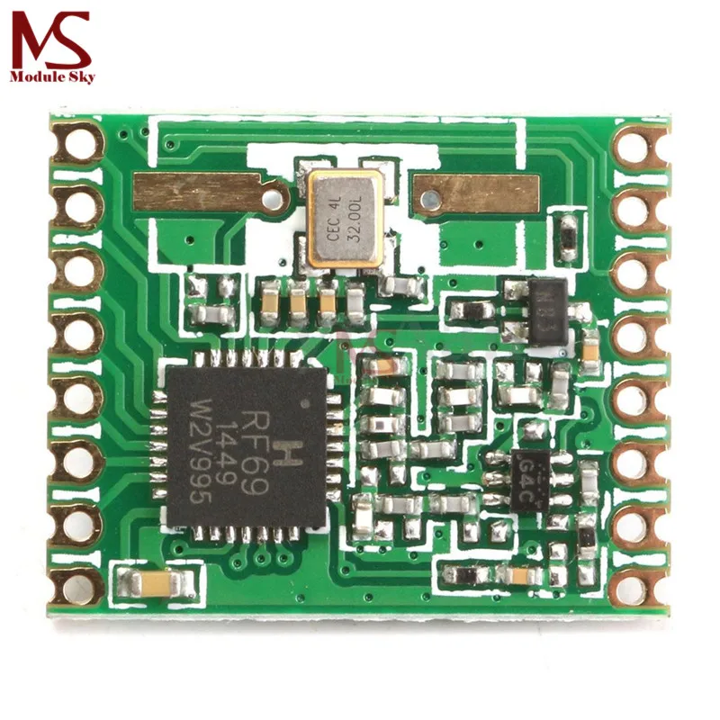 

RFM69HW 868Mhz/433Mhz/915Mhz + 20dBm HopeRF Wireless Transceiver 868S2 Module For Remote/HM