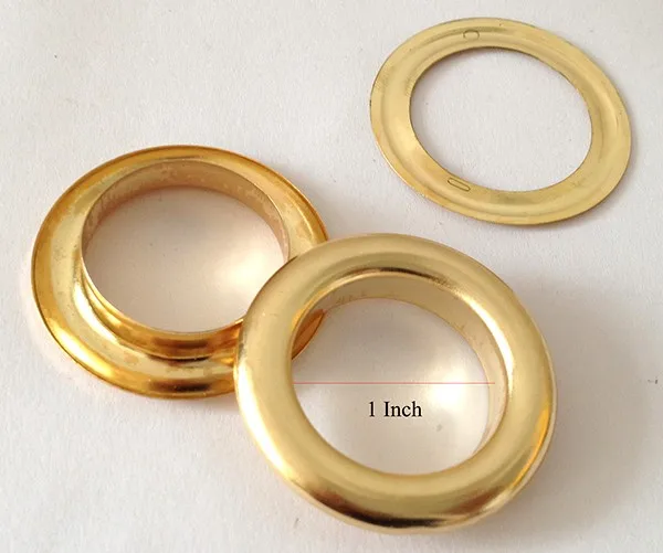 1" ( 25 mm ) Gold Bag Grommet with Washer Purse Eyelet with Washers