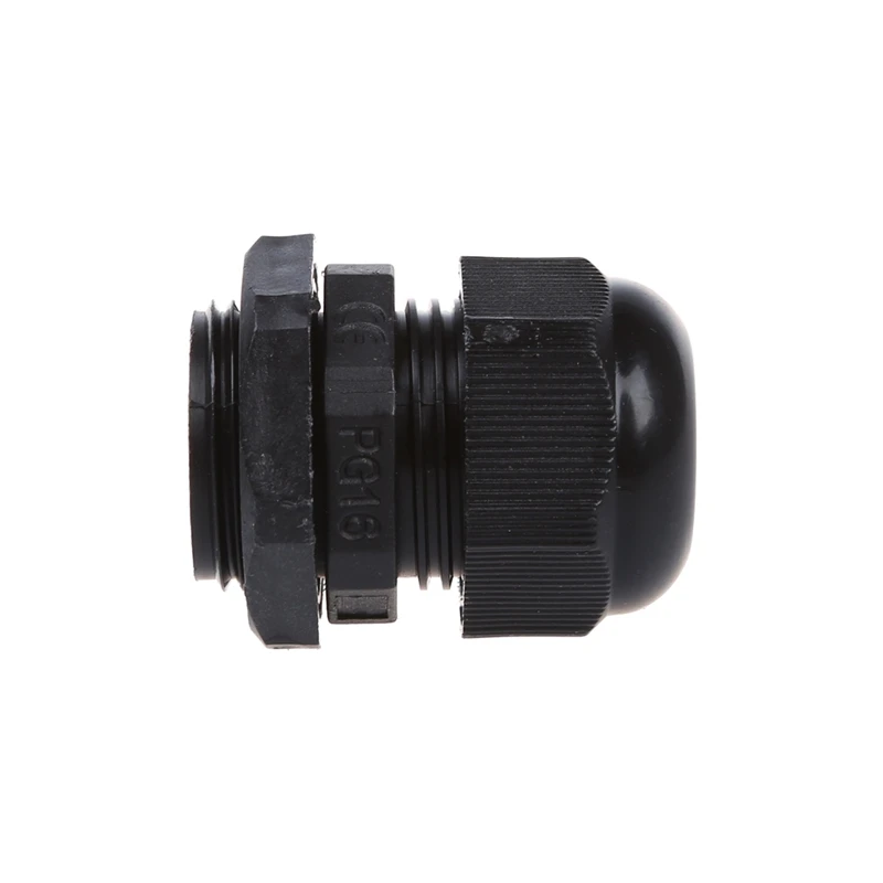 20 шт PG16 черные пластиковые разъемы для кабеля от 10 мм до 14 мм