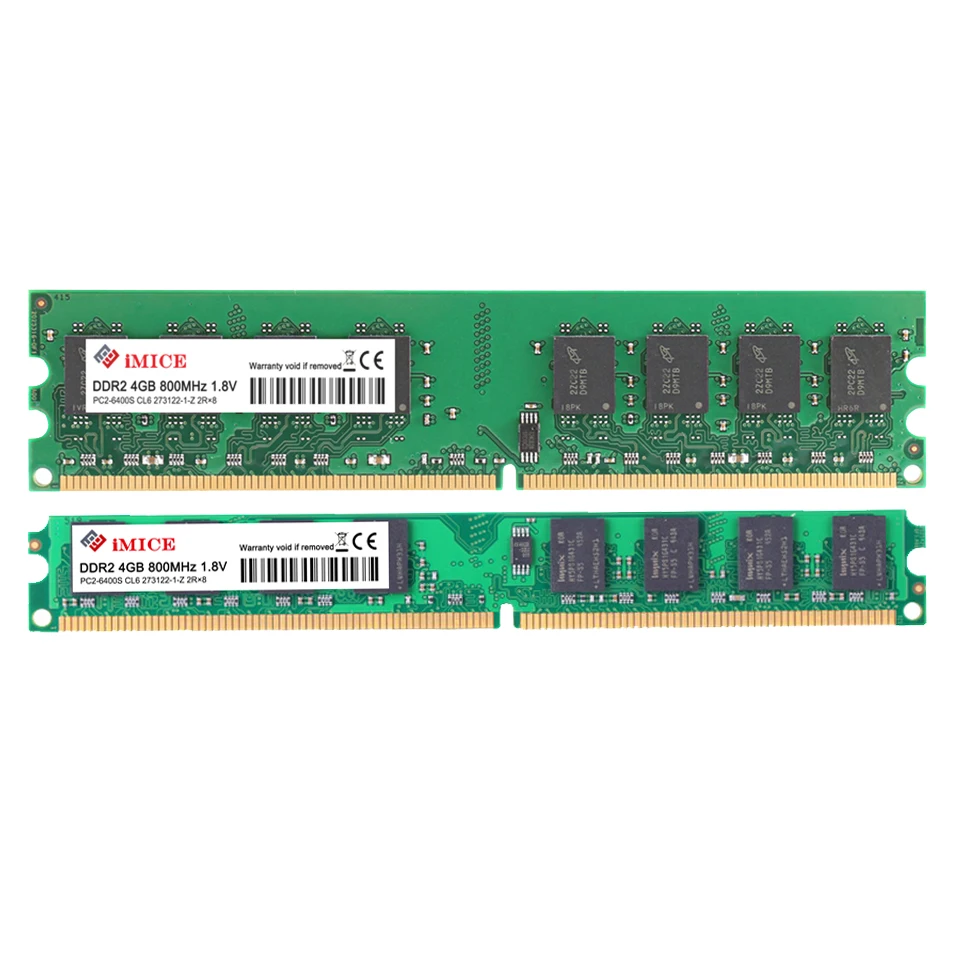 SNOAMOO 4 ГБ настольный ПК RAMs DDR2 667 МГц PC2-5300S 800 МГц DIMM 2 Гб памяти 240pin для системы AMD Высокая совместимость компьютера гарантия