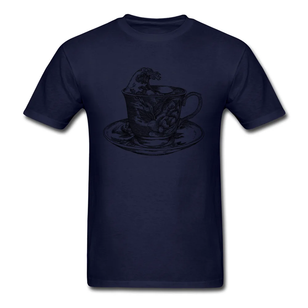 classic cup of coffee and the oriental wave_navy