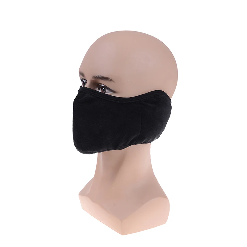Хлопковая унисекс маска для лица с наушниками, маска для рта, хлопковая ткань, противопылевые маски для мужчин и женщин, сохраняющие тепло, маска для лица