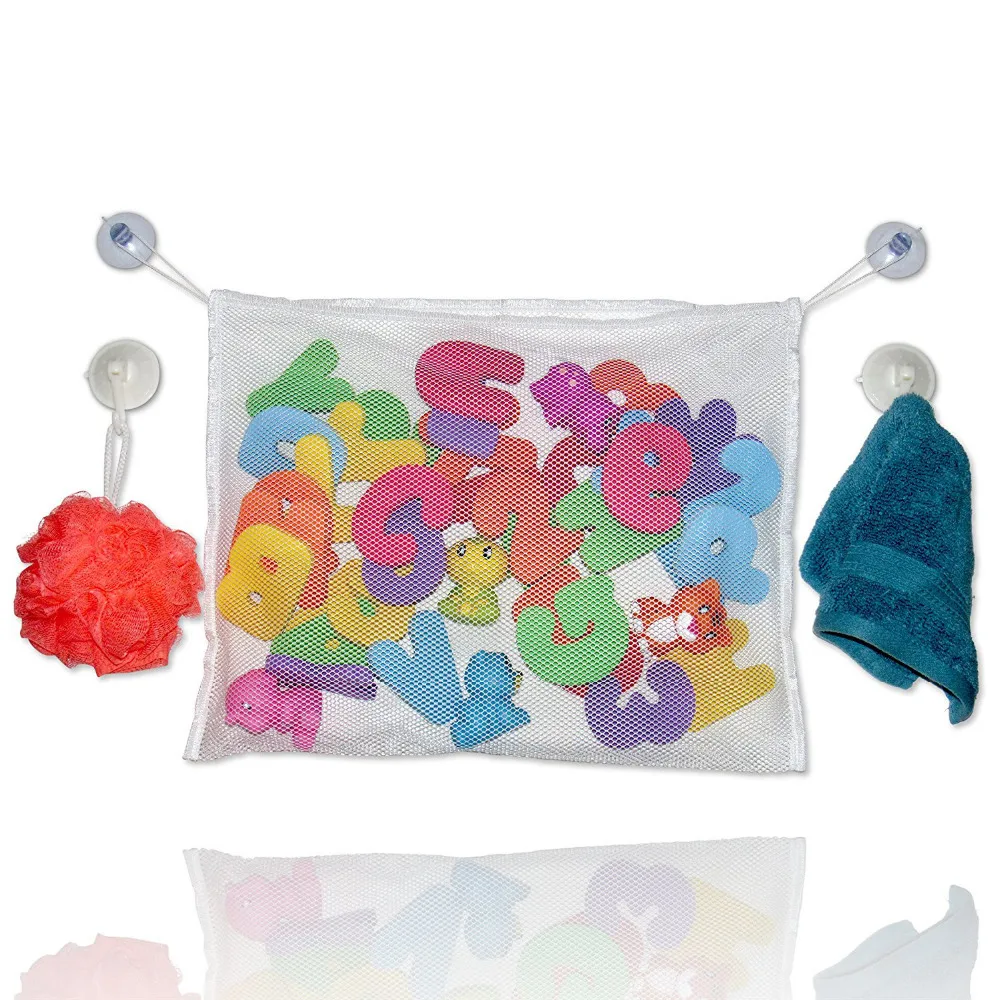 جديد حمام لعبة التخزين صافي حقيبة الحمام مرتب المنظم الطفل دش أطفال اكسسوارات عالية الجودة تخزين أكياس GHMY