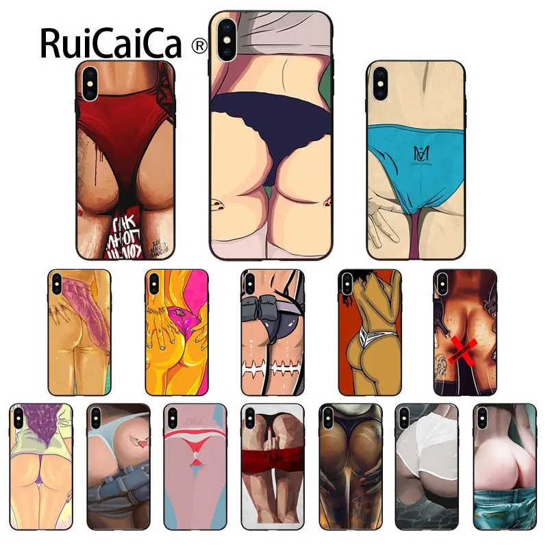 Ruicaica Summer sexy babes ass Painted Beautiful Phone Accessories Case for Apple iPhone 8 7 6 6S Plus X XS MAX 5 5S SE XR Cover | Мобильные