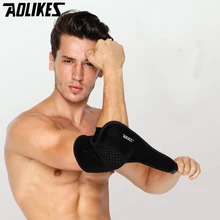 AOLIKES 1 шт. спортивные безопасностные налокотник эластичный рукав мягкий налокотник для волейбол теннис локоть Поддержка налокотник впитывающий пот защита