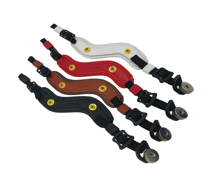 Dslr Camera Di Cuoio Reale Grip Cinturino Da Polso Della Mano Molle Grip Universale Per Canon 5D4 5D3For Nikon D850 D800 D800E D5000 D3200 Fotocamera