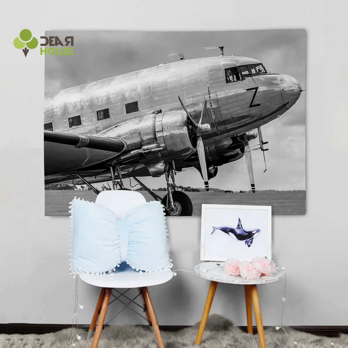 Dearhouse Ретро Декор для стен самолета гобелены покрывало Гобеленовое настенное