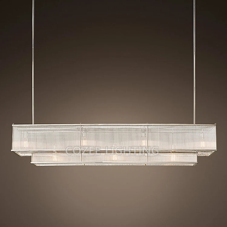 modern rectangular chandelier