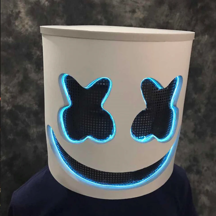 Led Marshmello Helmet Dj Marshmello Mask Party Concert Props