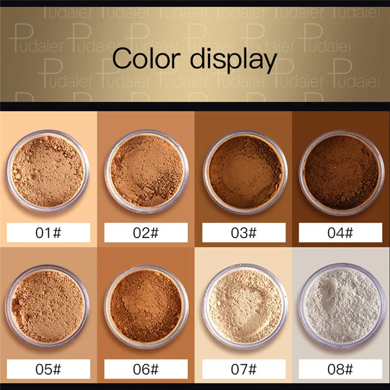 

Pudaier New Skin-made Makeup Powder To Mention Bright Color Long Lasting Matte Powder Loose makeup powder Cosmetic maquiagem