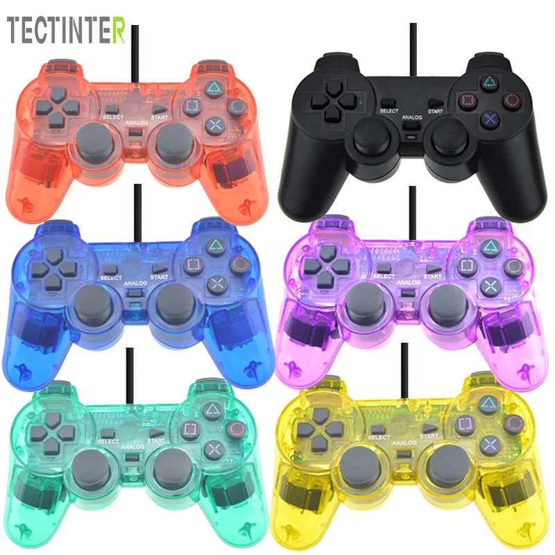 Wired Gamepad for Sony PS2 Controller for Mando PS2/PS2 Joystick for plasystation 2 Double Vibration Shock Joypad Wired Controle