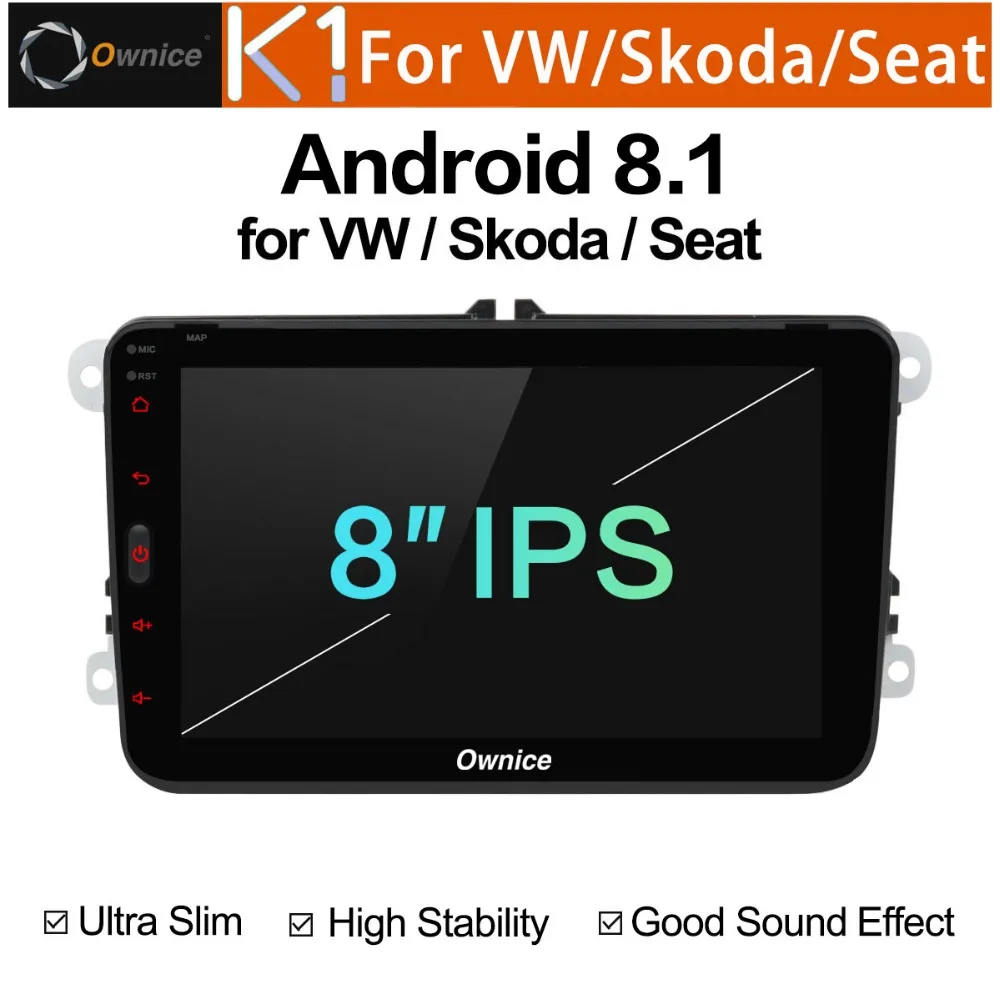 Discount IPS Android 8.1 Car DVD Radio Multimedia GPS Player 2 Din For VW Volkswagen Polo Golf Passat B6 B7 CC Tiguan Jetta Skoda Seat 0