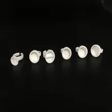 200 шт одноразовые перманентные кольца для макияжа делитель маленький размер Татуировка чернила татуировка бровей и губ держатель пигментов кольца контейнер/чашка