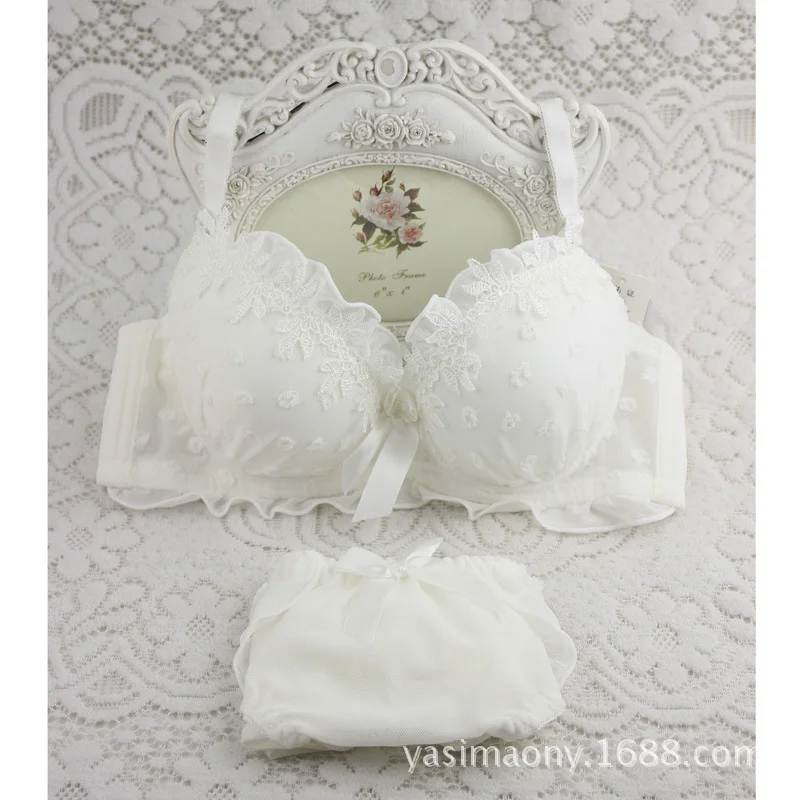Solid high quality women sexy bra set quality cotton underwear bra
