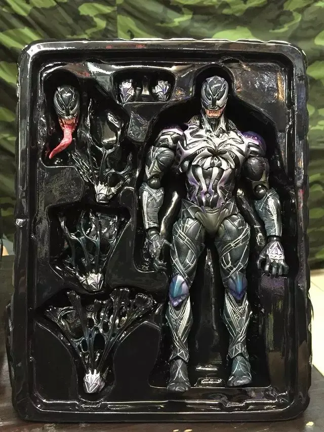 Play Arts Kai Universe Venom SpiderMan Action Figur Statue Spielzeug 