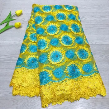 

New Design African Swiss Voile Lace High Quality New Arrivals African Lace Fabric Tulle With Stones African French Lace Fabric