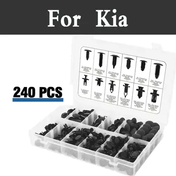 

240pcs Auto Door Panel Trim Rivet Set Rivets For Kia Cadenza Cerato Forte K3 K5 Magentis Mohave Morning Car Styling