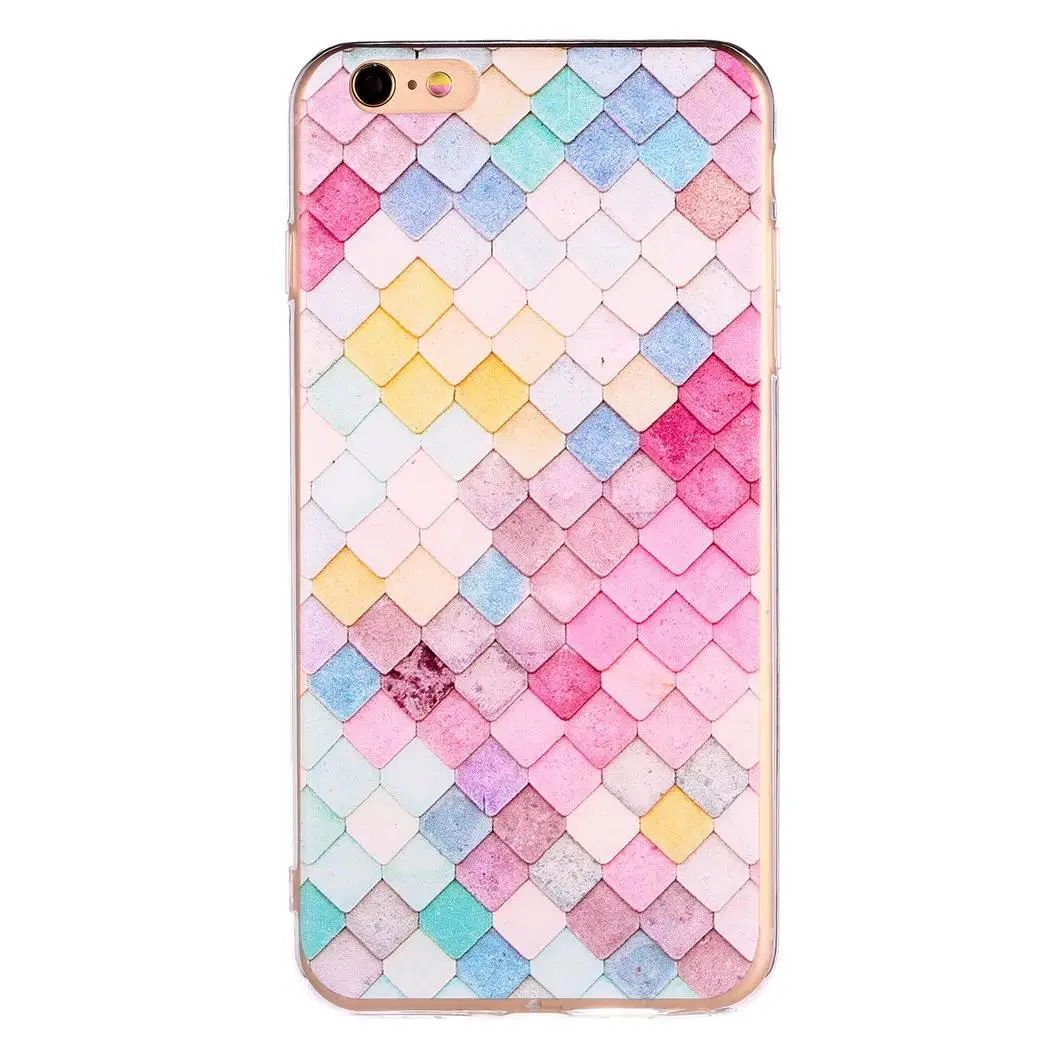 

Unisex Fashion Geometric Back Cover Phone Case #1,#2,#3,#4 Phone Protective Cover Multicolor