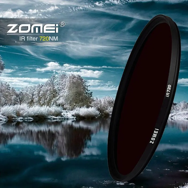 

ZOMEI Infrared IR Filter 680nm 720nm 760nm 850nm 950nm 40.5 49 52 55 58 62 67 72 77 82 86mm for SLR DSLR Camera Lens