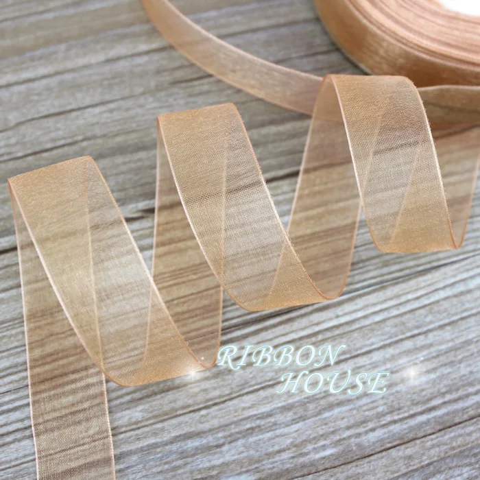 Luxurious Organza Ribbon for Gift Wrapping and Decorative Crafting - 50 Yards per Roll
