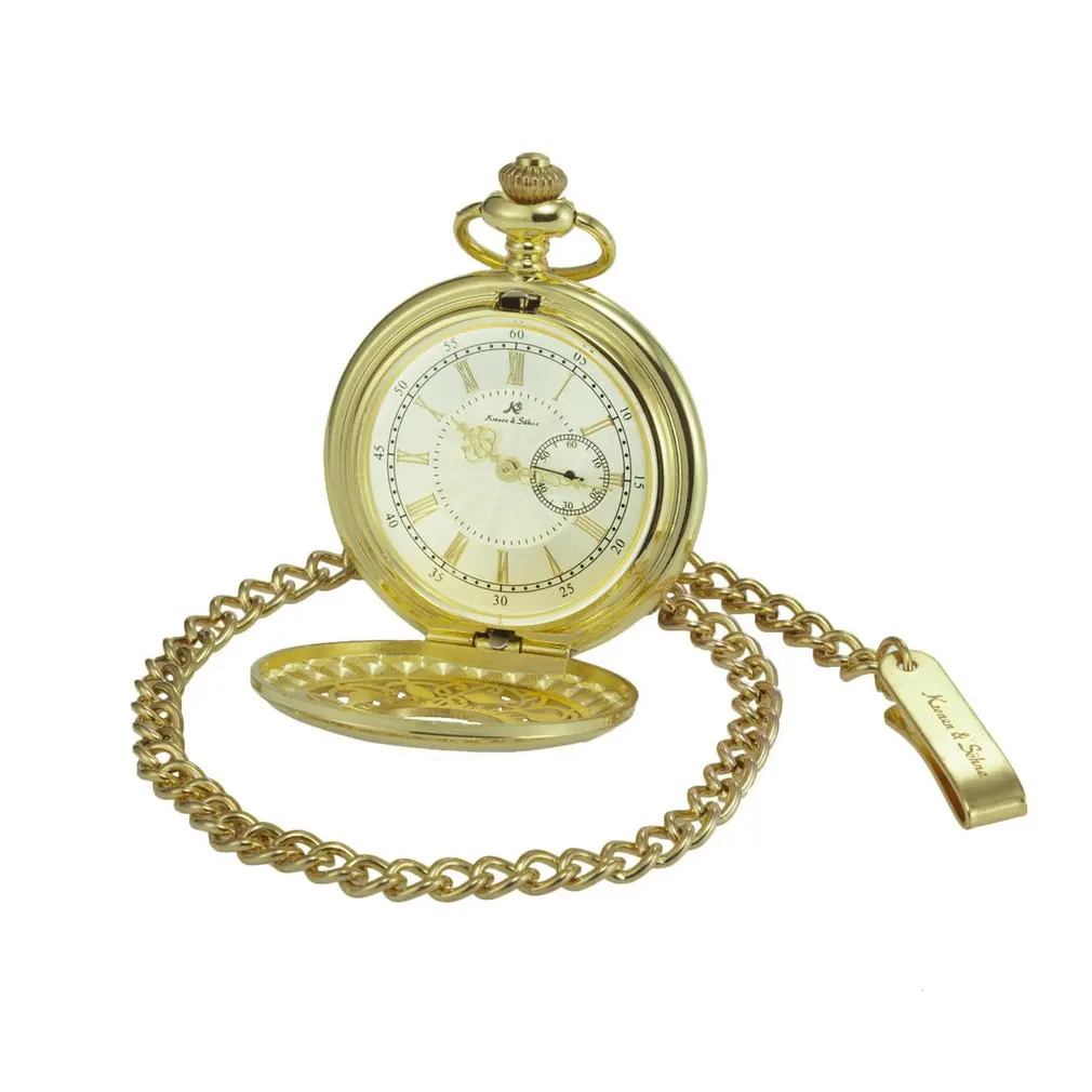 Pocket Watch Creative Hollow Quartz Pocket Watch Unique Skeleton Case Exquisite Fashion Pocket Watch Universal for 2