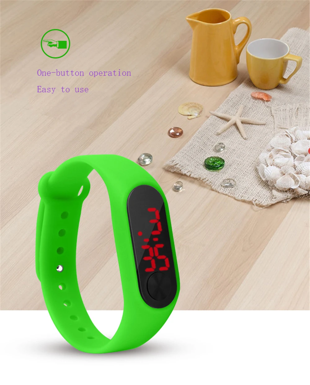 Children's Watches LED Digital Wrist Watch Kids Outdoor Sports Watch Candy Color Boys Girls Electronic Date Clock Birthday Gifts (10)