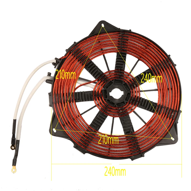 3500W 240mm Heat Coil, All Copper Wire Induction Heating Panel Big Power  Induction Cooker Accessory - AliExpress