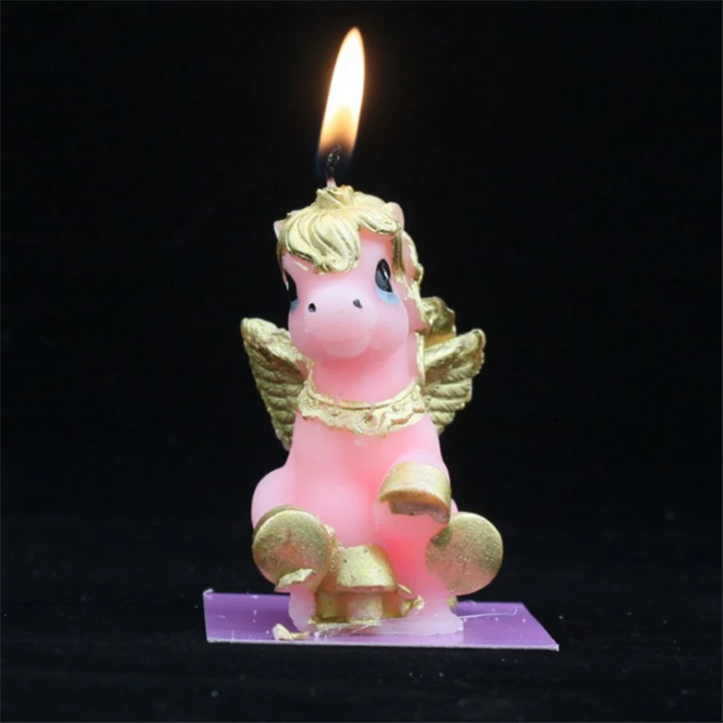 Birthday Party Decorations Kids 3d Mini Unicorn Candles Unicornio