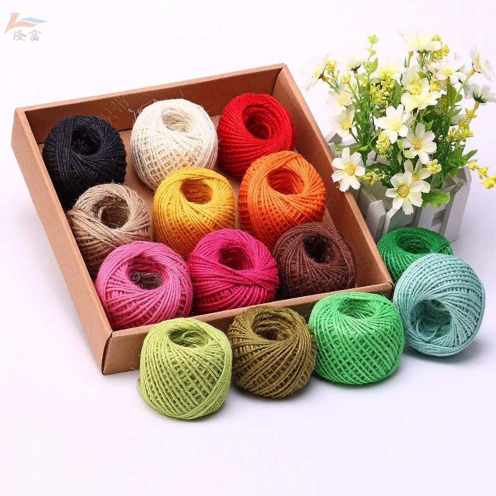 

30Meter Natural Jute Twine 1.5mm Rustic Wedding decoration Twisted Rope Cord Events Party Supplies/ Gift Wrapping