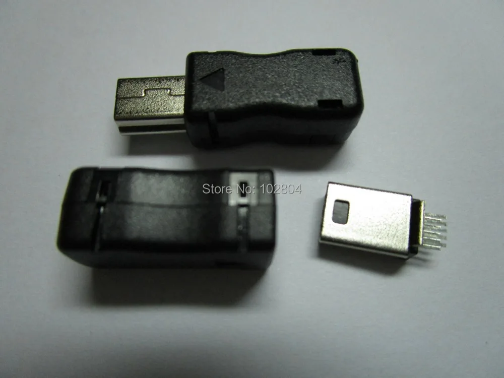 

1000 Pcs Per Lot Mini USB Plug Male Socket Connector 10 Pin Plastic