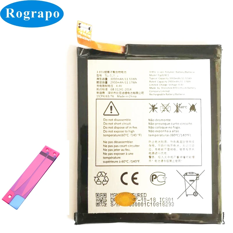 Original New 3000mAh TLp029C7 Replacement Battery for Alcatel 3C