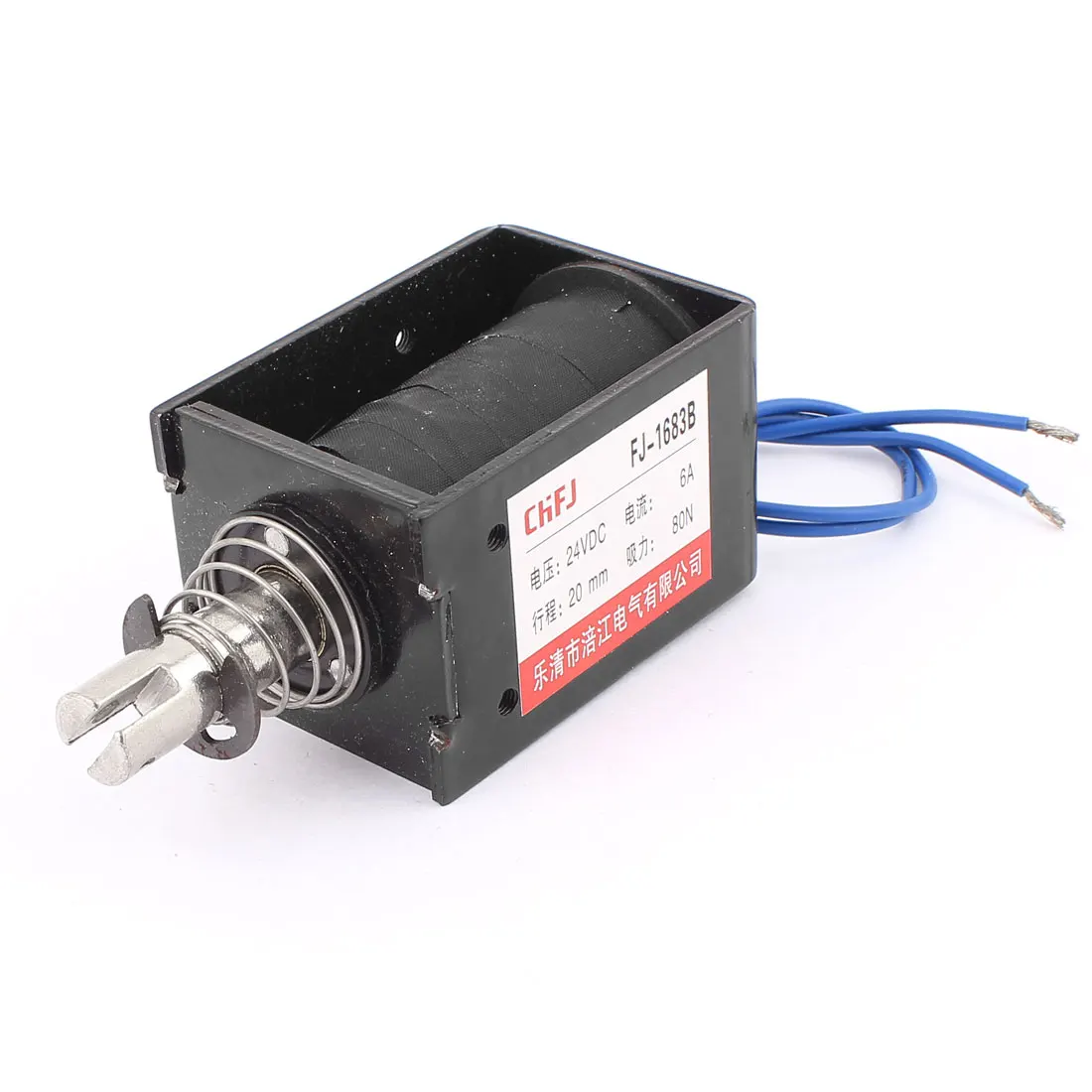 

UXCELL Spring Loaded Push-Pull Open Frame Solenoid Electromagnet 20Mm 80N  24V 6A