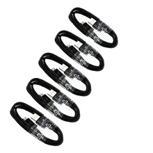 5 шт., длина 1 метр, Micro usb-кабель для передачи данных и быстрой Зарядное устройство кабель для samsung Galaxy S4 S5 S6 S7 Edge Plus Note 3 4 M10 A10 A6 J6 J8 J3 J5 J7 чехол для телефона