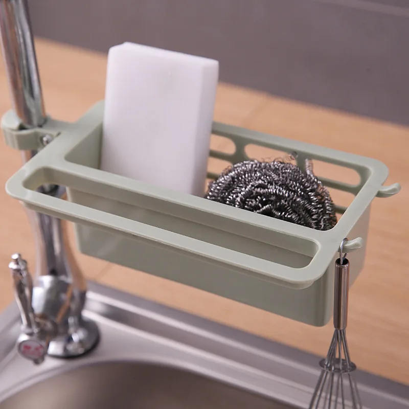 

1PC Towel Rack Holder Plastic Kitchen Sink Sponge Storage Rack Dish Drain Soap Brush Organizer Kitchen Bathroom Accessories