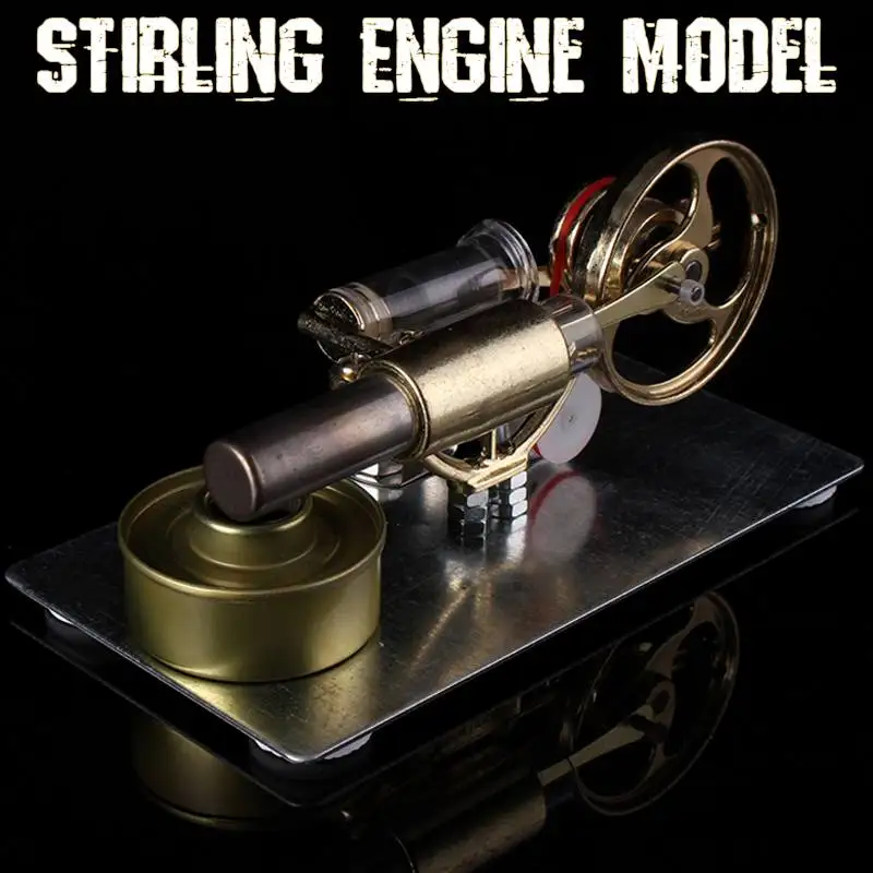

LBLA Double-cylinder DIY Stirling Engine Generator Model External Combustion Engine School Demonstration Education Toy For Kid