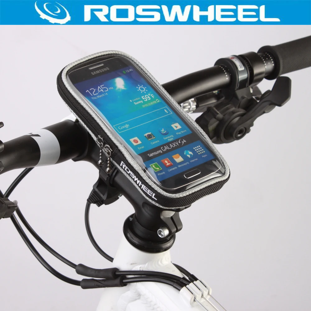 Велосипедная сумка ROSWHEEL водонепроницаемая для телефона с сенсорным экраном 4 8