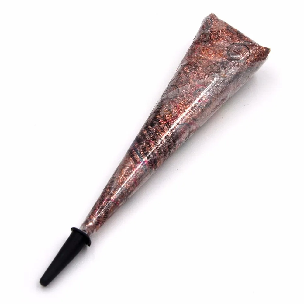 1 Piece Henna Glitter Cone 6 Colors Laser Body Art Tattoo Paint Temporary Draw Indian Mehndi Henna Paste Cone Glitter Stage 2016 (8)