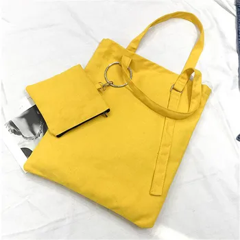 

New Simple Shopping Bag Women's Portable Ladies Shoulder Bag Student Shopping Bags Ladies Casual Beach Bag