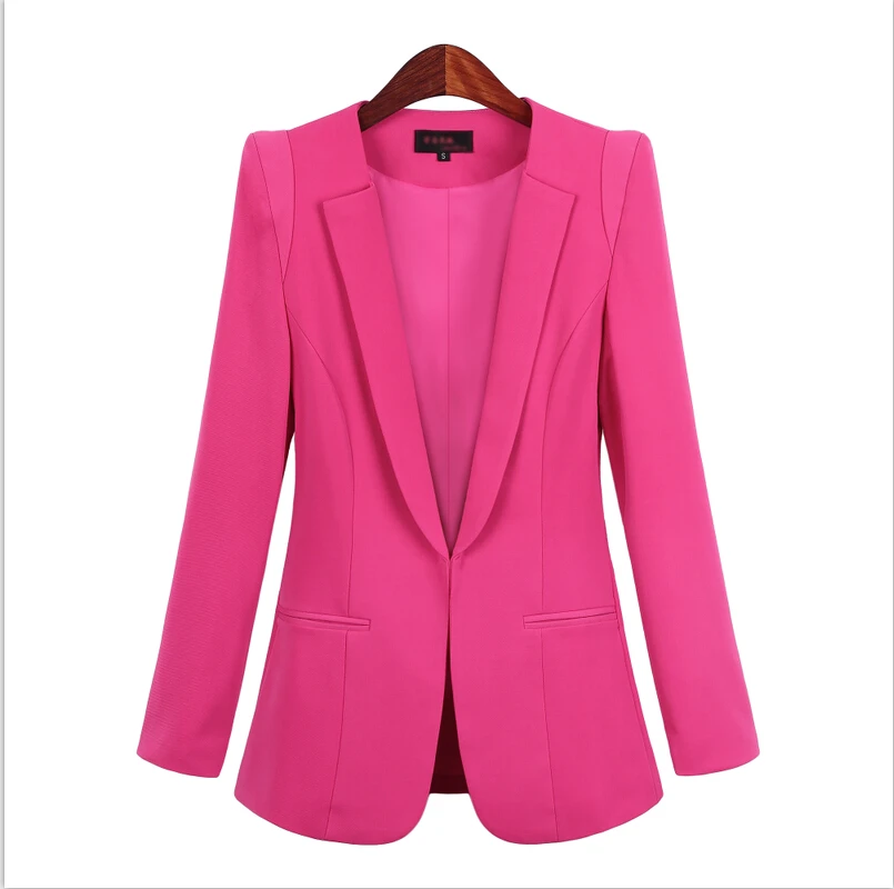 2019 Korean Small Suit Jacket Women Autumn Spring New Long Sleeve Hidden Breasted Work Blazer Suit 3XL 4XL 5XL Plus Size 2019 Korean Small Suit Jacket Women Autumn Spring New Long Sleeve Hidden Breasted Work Blazer Suit 3XL 4XL 5XL Plus Size