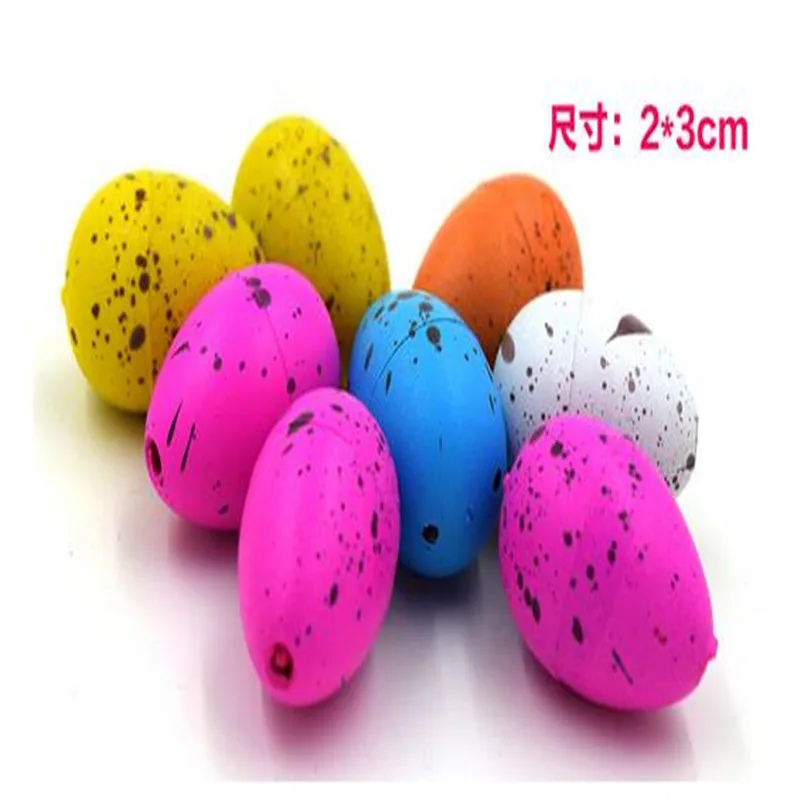 10piece lots Small rain doll dinosaur egg expansion funny toys Gifts for children
