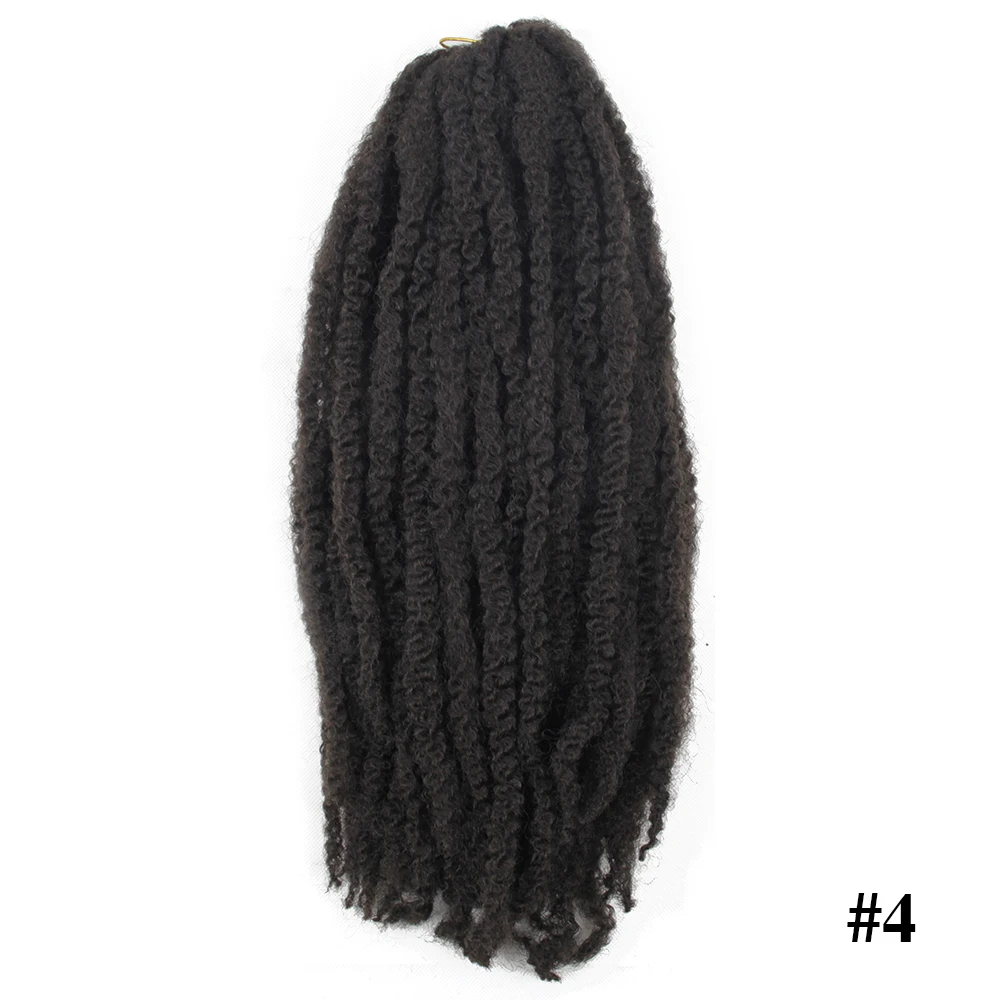 Косички Marley, вязанные крючком волосы, кудрявые, афро, весна, твист, мягкий, красный, серый, синтетический канекало, косички, вязанные, косички, наращивание волос - Цвет: #4