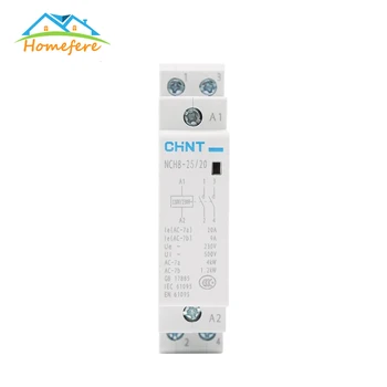 

CHINT 220V/230V 2P 25A 50/60HZ Din Rail Household AC Modular Contactor 2NO 2NC for Household Home Hotel Resturant Office