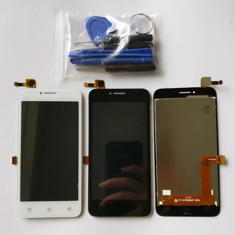 

Black 100% New Full LCD DIsplay + Touch Screen Digitizer Assembly Free Tools For Lenovo Vibe B A2016 A2016a40 A2016b30 A2016b31