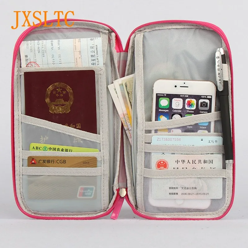 JXSLTC Обложка для паспорта путешествия кошелек многофункциональный ID кредитный держатель для карт посылка органайзер для хранения клатч сумка для денег